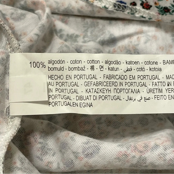 ZARA‎ Contrasting Green Big Ruffles Floral Blouse - Picture 11 of 11